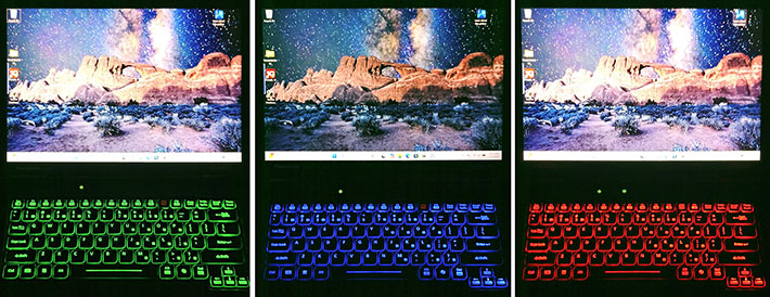 Panasonic Toughbook 56 keyboard with selectable backlight colors